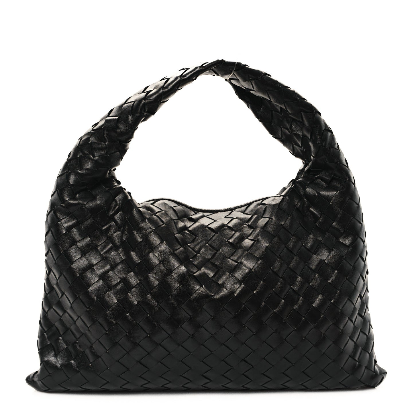 Calfskin Intrecciato Small Hop Black