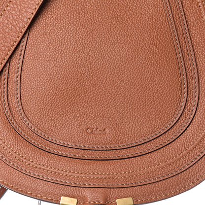 Chloe Calfskin Medium Marcie Round Crossbody Bag Tan 9 of 9