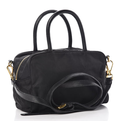 Prada Nylon Fiocco Mini Bowler Black 3 of 15