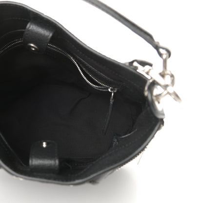 Alexander McQueen Calfskin De Manta Shoulder Bag Black 5 of 10