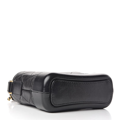 Chanel Aged Calfskin Quilted Small Gabrielle Hobo Black 4 of 10