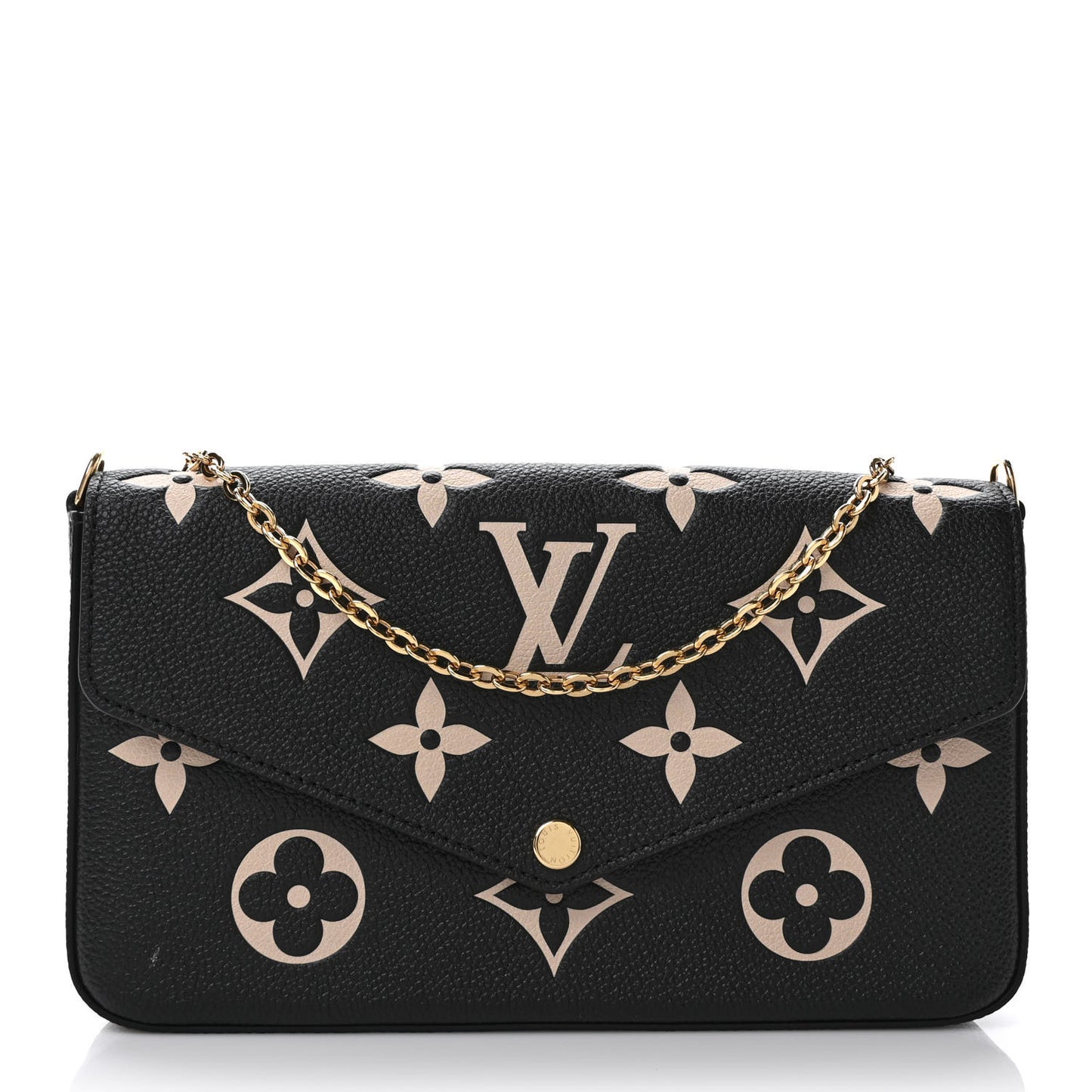 Empreinte Monogram Giant Felicie Pochette Black Beige