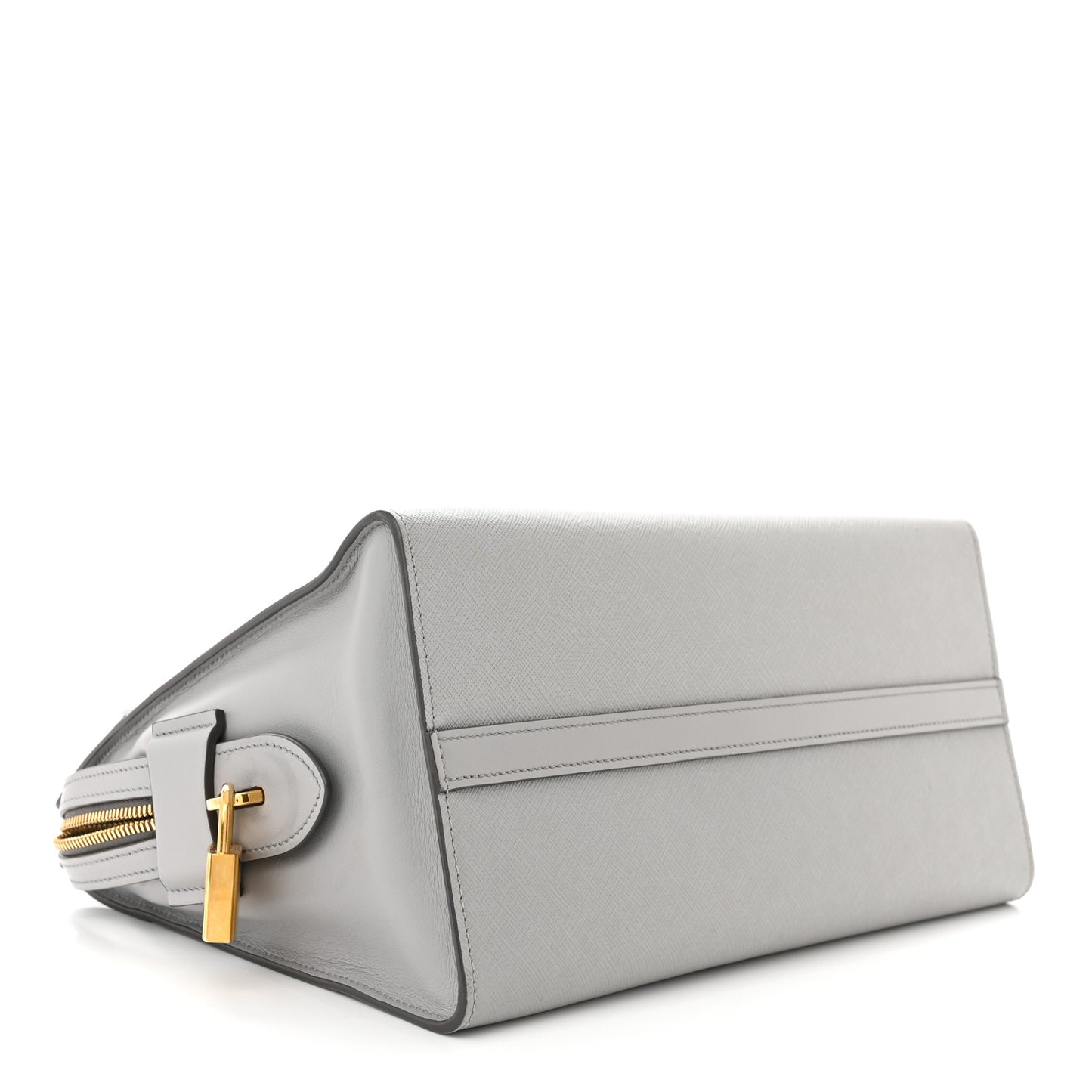 Saffiano City Calfskin Medium Esplanade Tote Mercurio