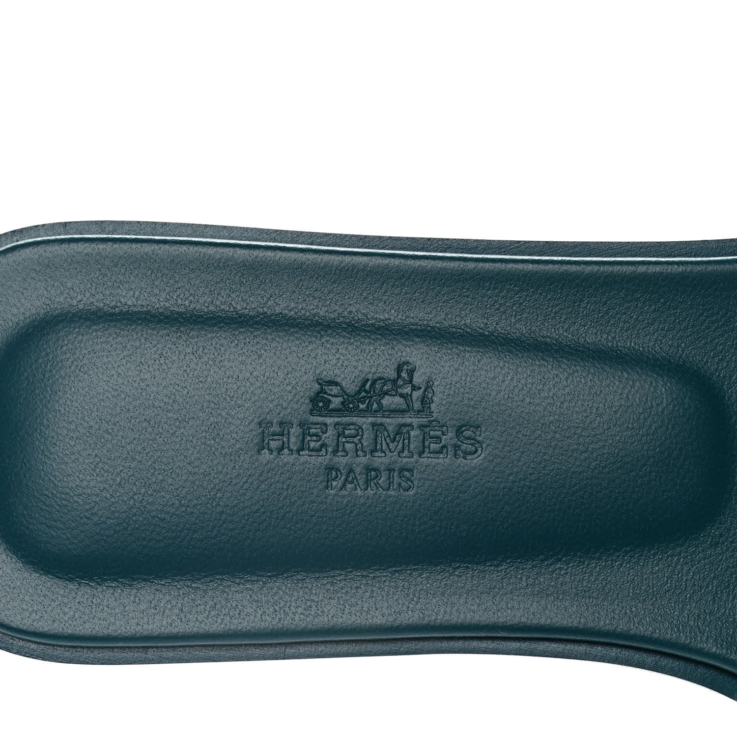 Hermes Calfskin Oran Sandals 36 Bleu Emeraude 8 of 10