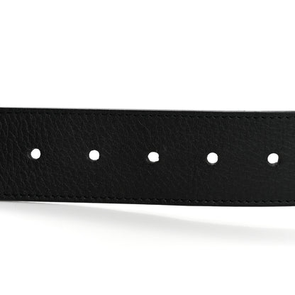 Louis Vuitton Taurillon Calfskin Prism LV Initiales Belt 95 38 Black 3 of 7