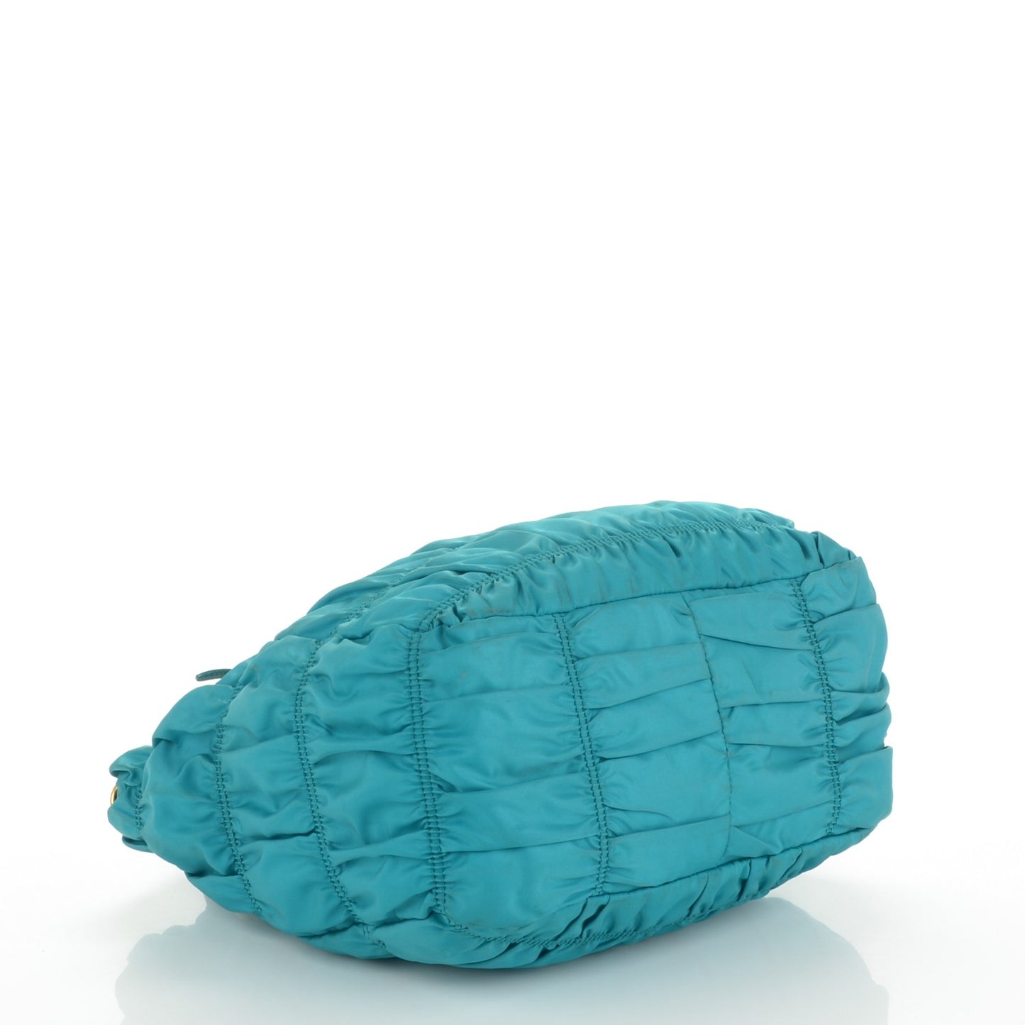 Tessuto Nylon Gaufre Tote Turchese