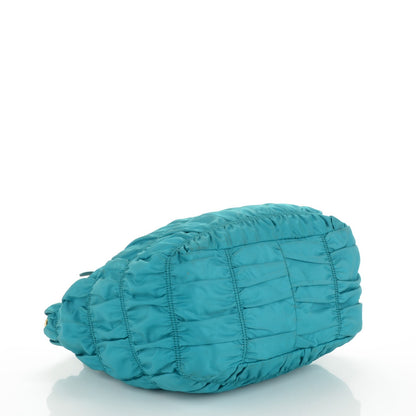 Prada Tessuto Nylon Gaufre Tote Turchese 4 of 8