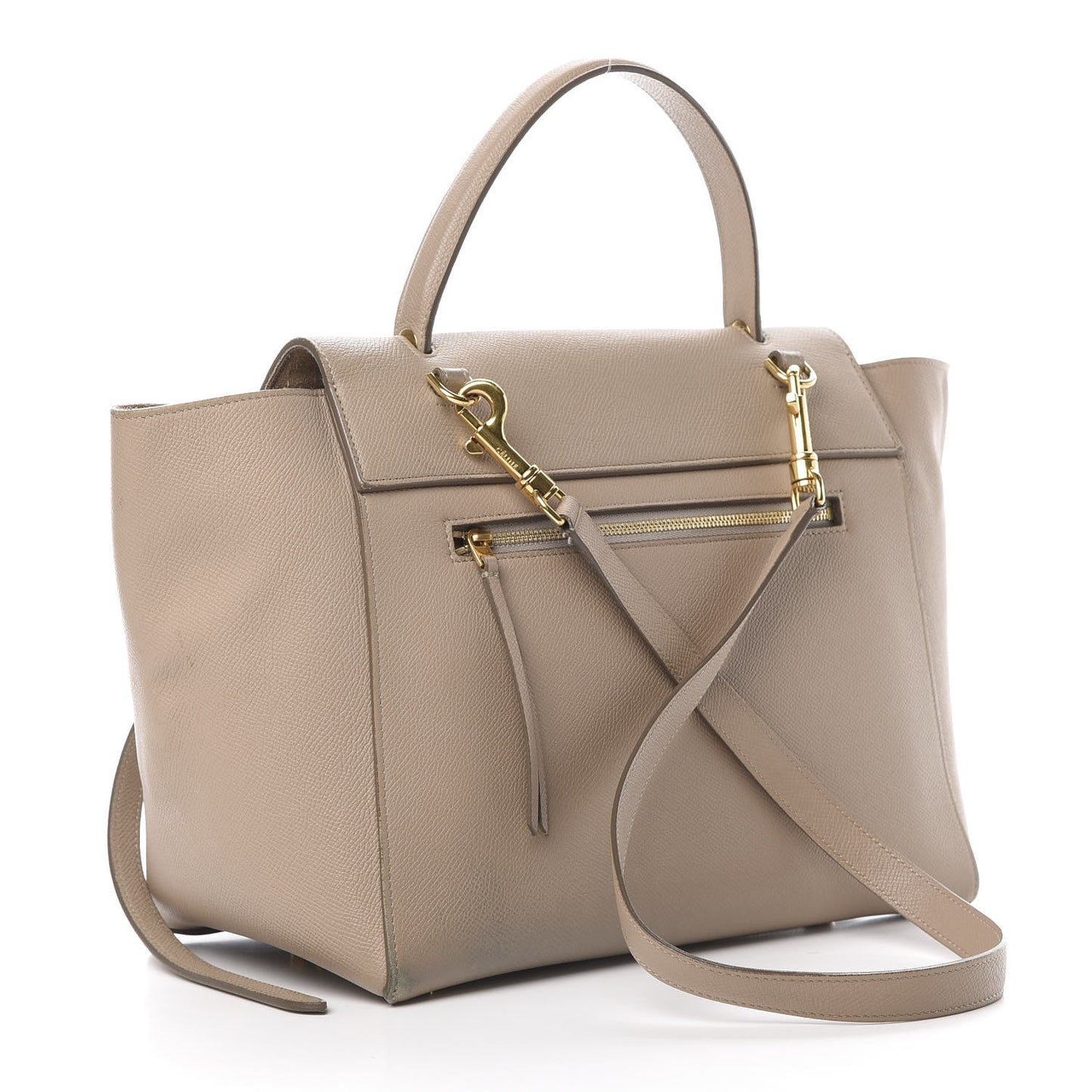 Grained Calfskin Mini Belt Bag Light Taupe