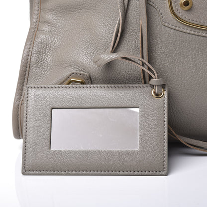 Balenciaga Chevre Gold Metallic Edge Hardware City Gris Taupe 9 of 10
