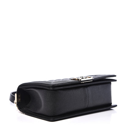 Chanel Caviar Quilted Medium Boy Flap Black 3 of 10