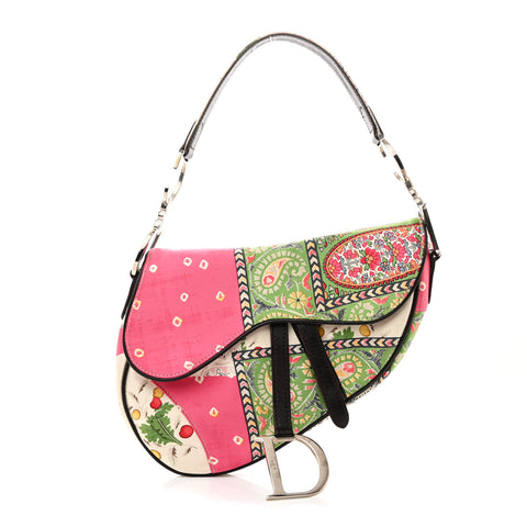 Silk Paisley Saddle Bag Multicolor