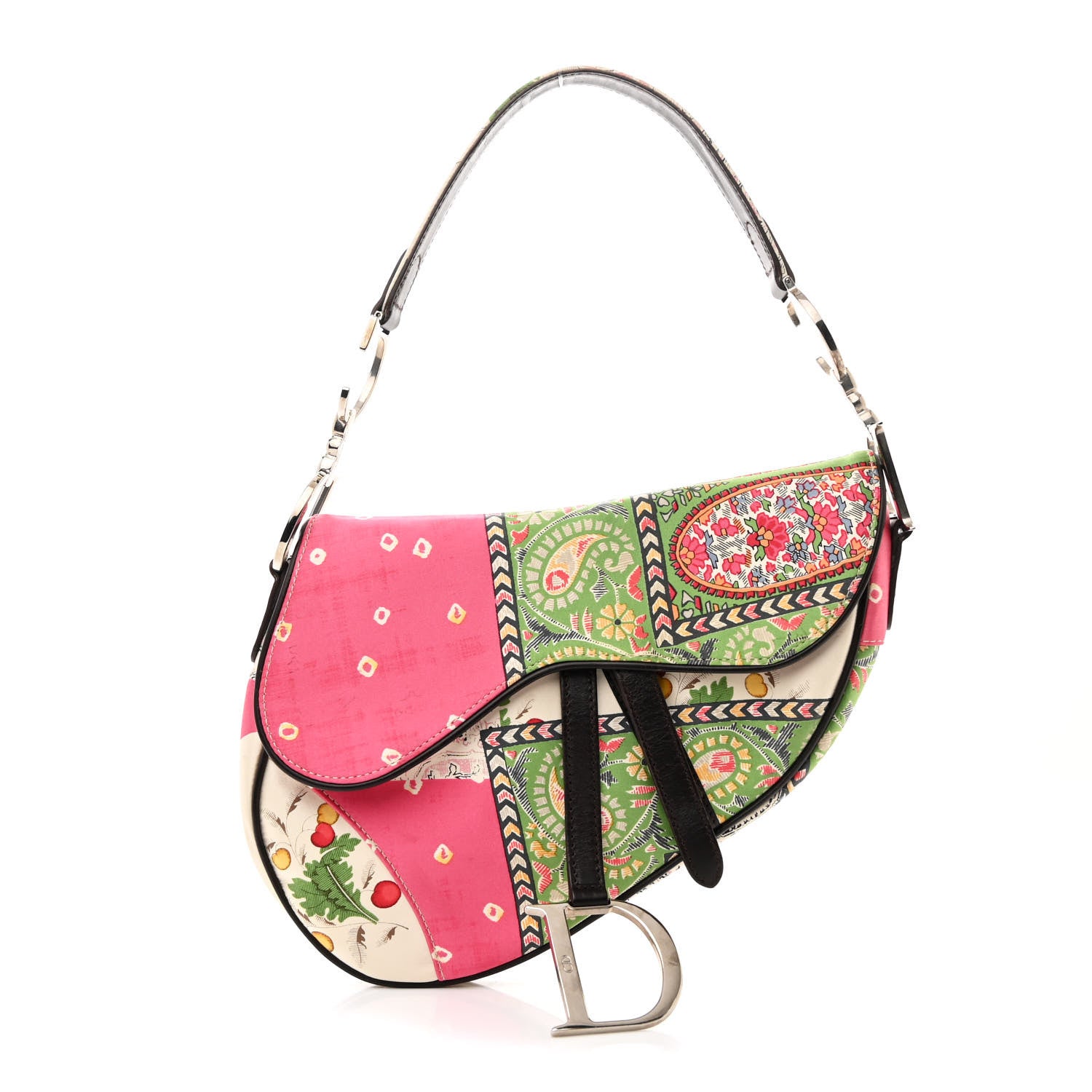 Christian Dior Silk Paisley Saddle Bag Multicolor 1 of 11