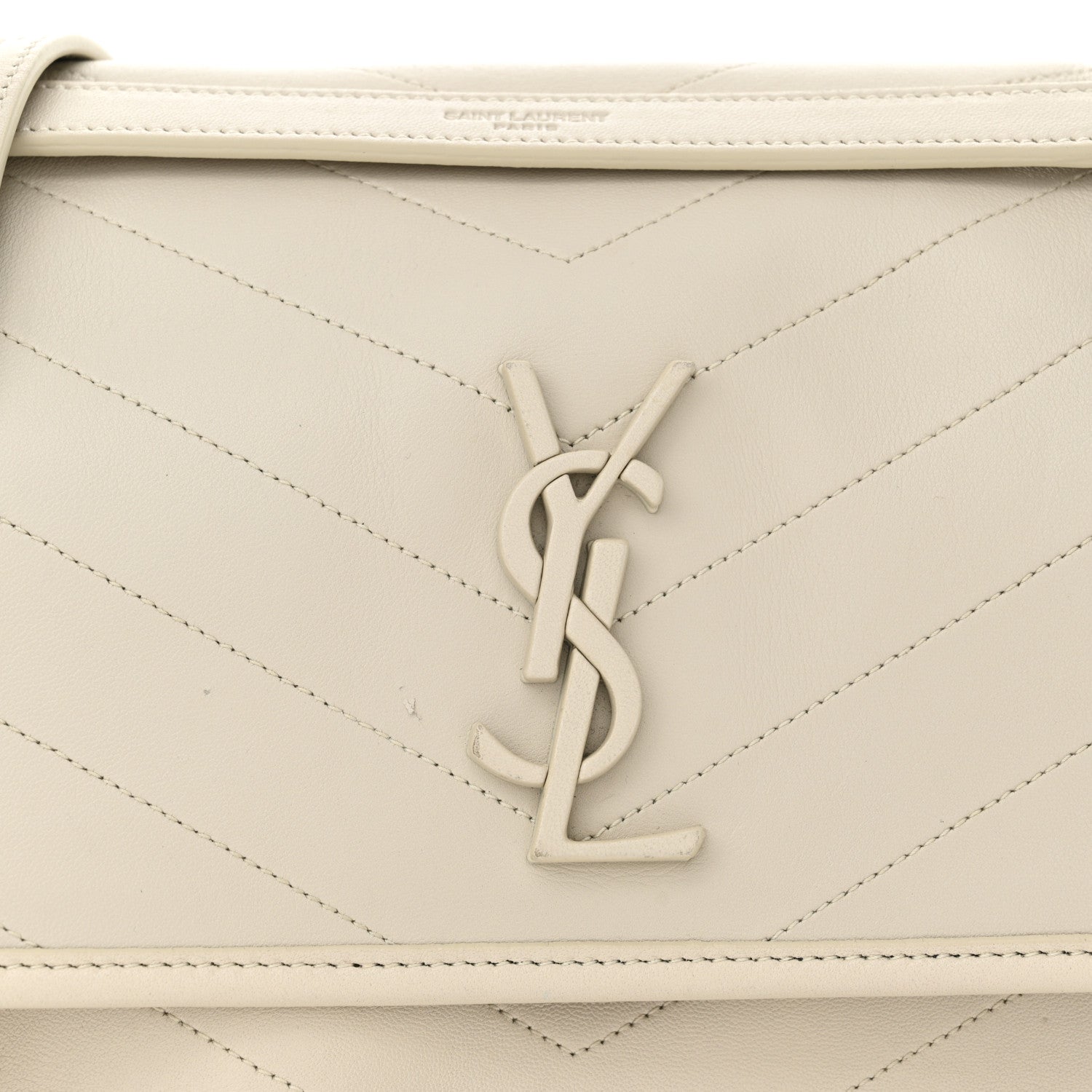 Saint Laurent Lambskin Matelasse Monogram Medium Niki Chain Satchel Crema Soft 8 of 13