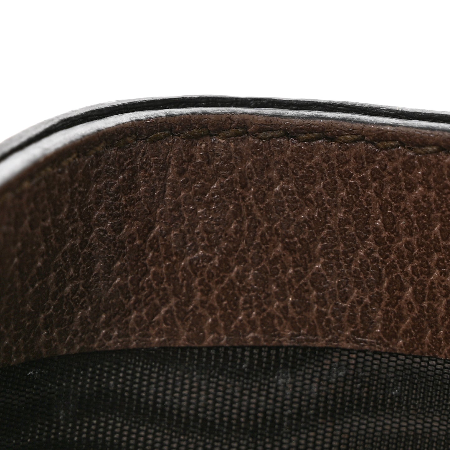 GG Supreme Monogram Textured Dollar Calfskin Ophidia Card Holder Beige Ebony New Acero