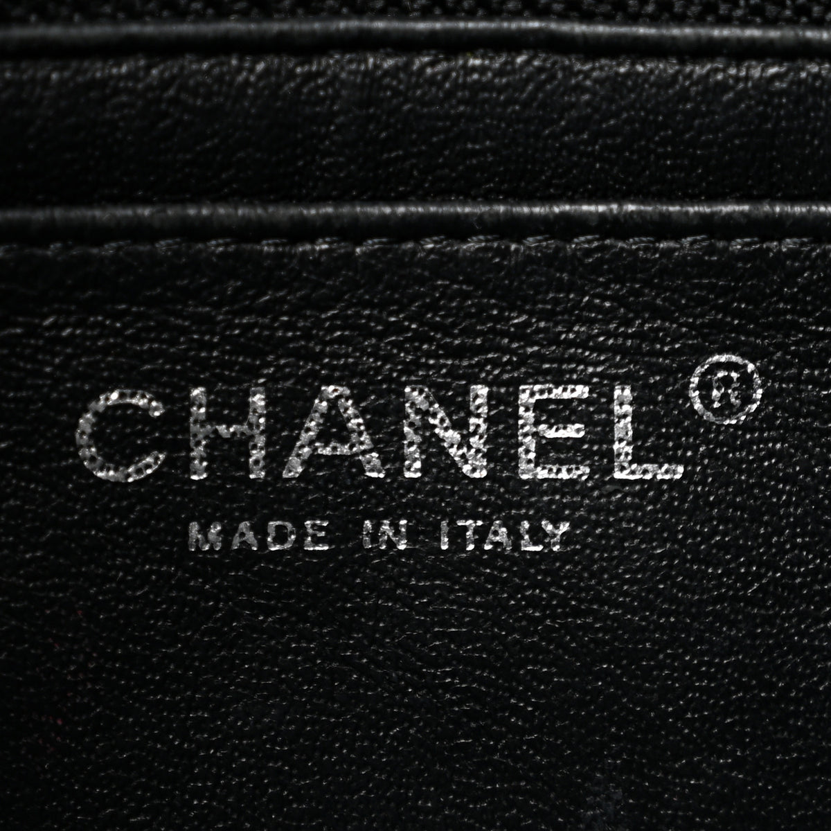Patent Calfskin Quilted Mini Rectangular Flap Black