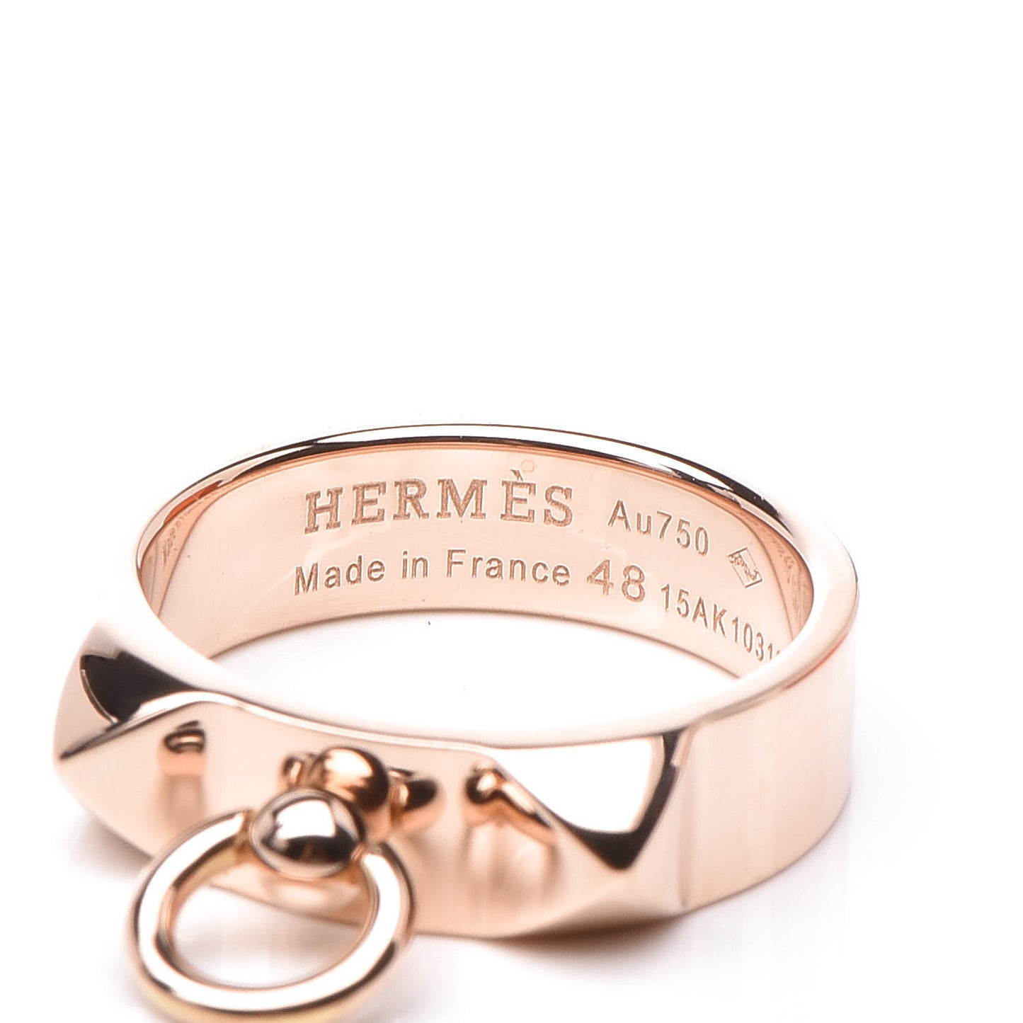 18K Rose Gold PM Collier De Chien Ring 48 4.5