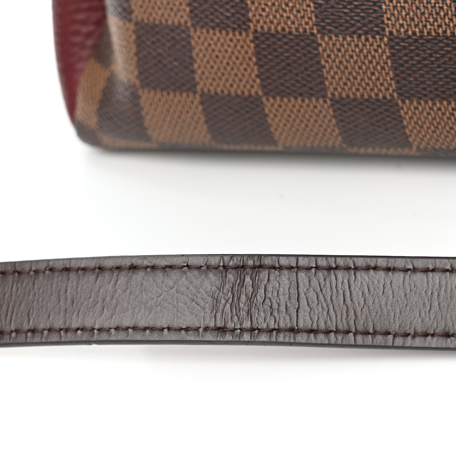 Louis Vuitton Damier Ebene Cuir Taurillon Brittany Bordeaux 15 of 17