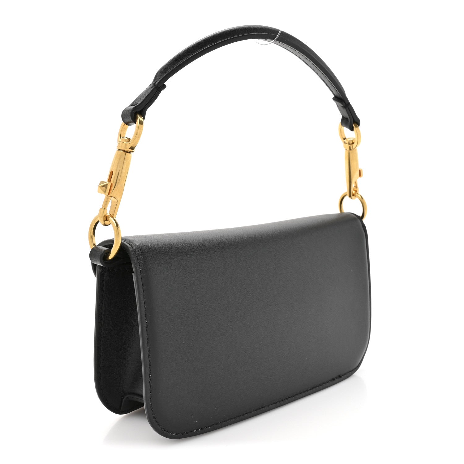 Valentino Garavani Calfskin Vlogo Small Loco Shoulder Bag Black 3 of 10