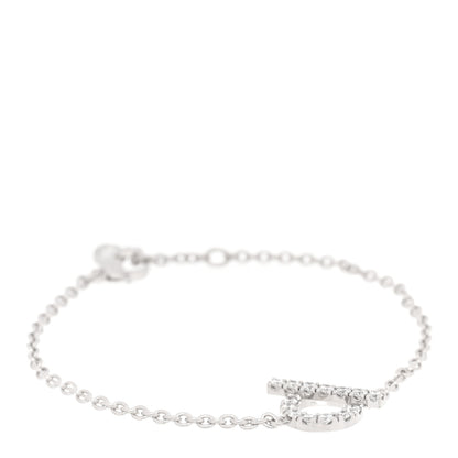 Hermes 18K White Gold Diamond Finesse Bracelet SH 1 of 4