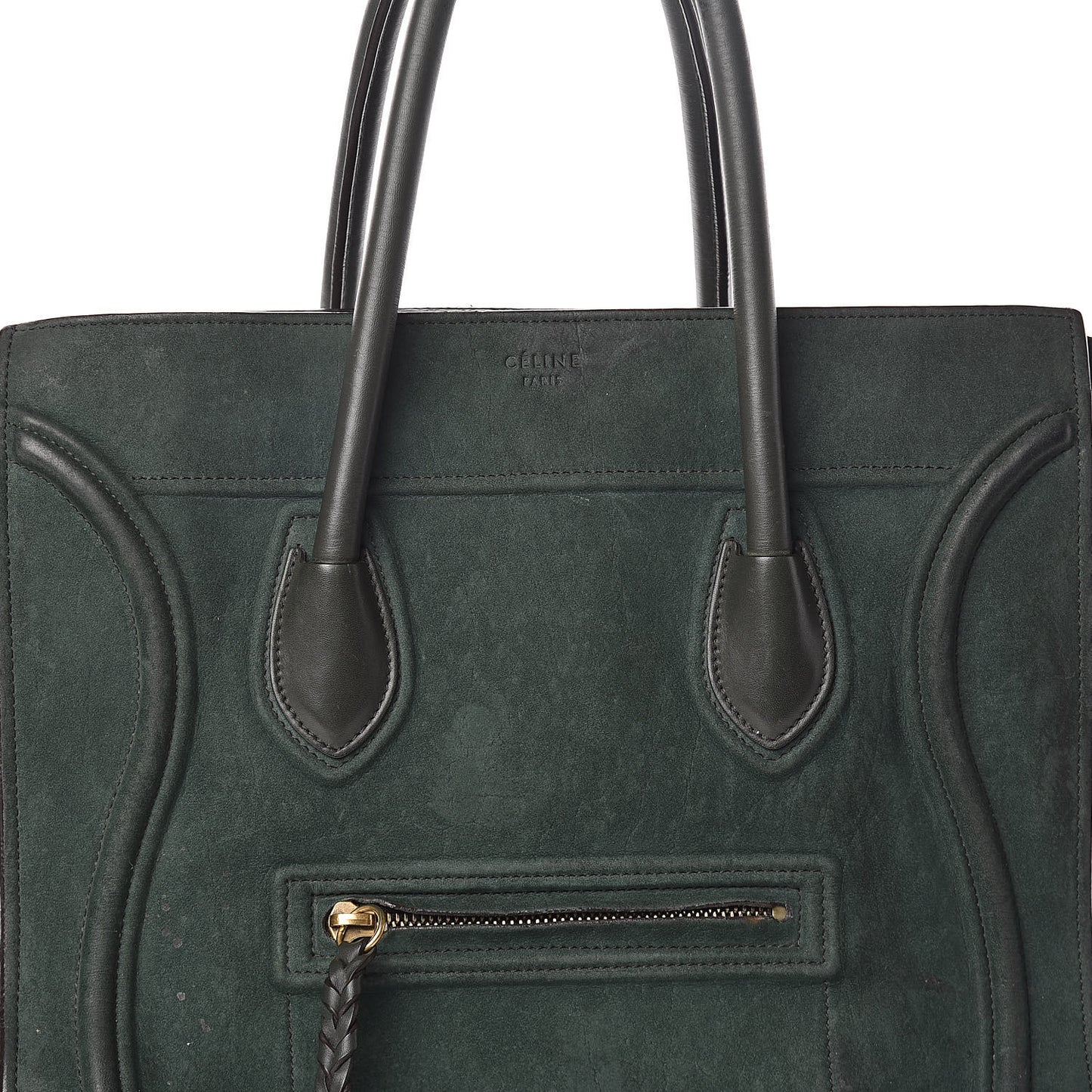 Suede Small Phantom Luggage Olive