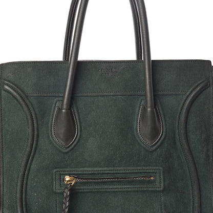 Celine Suede Small Phantom Luggage Olive 5 of 13