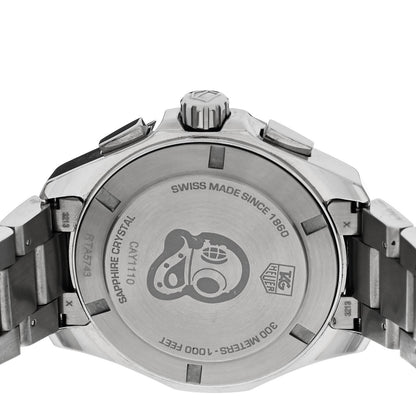 Tag Heuer Stainless Steel 43mm Aquaracer 300M Chronograph Quartz Watch Black CAY111A Black 4 of 5