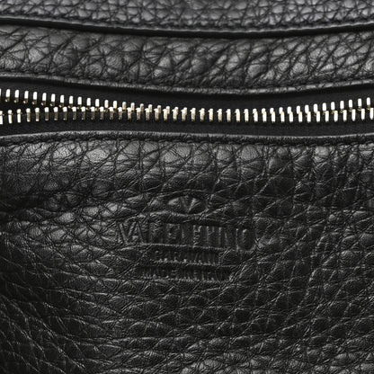 Valentino Garavani Vitello Medium Rockstud Tote Black 6 of 9