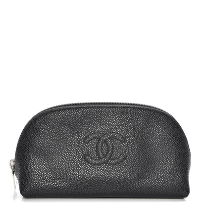 Chanel Caviar Timeless CC Cosmetic Pouch Black 1 of 14