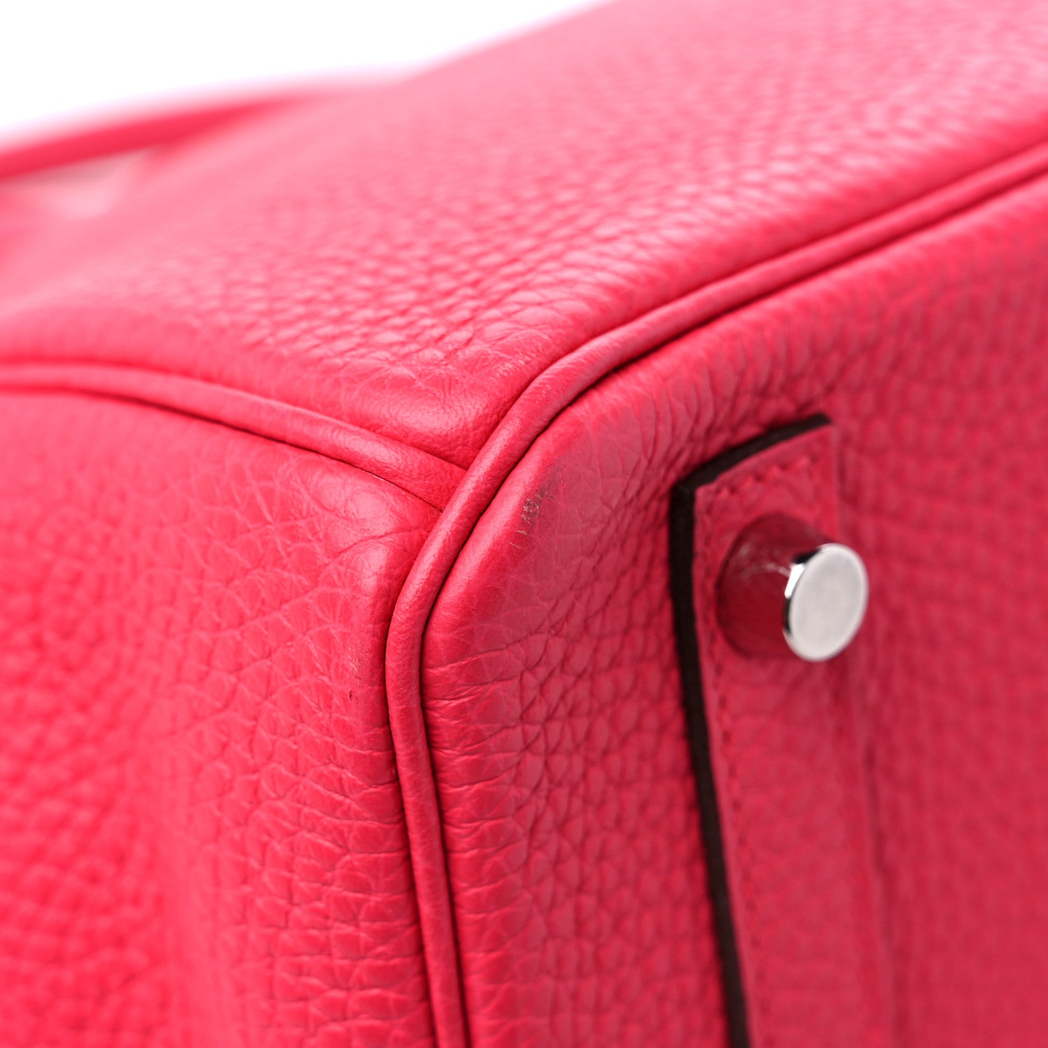 Hermes Taurillon Clemence Birkin 30 Rose Extreme 10 of 11