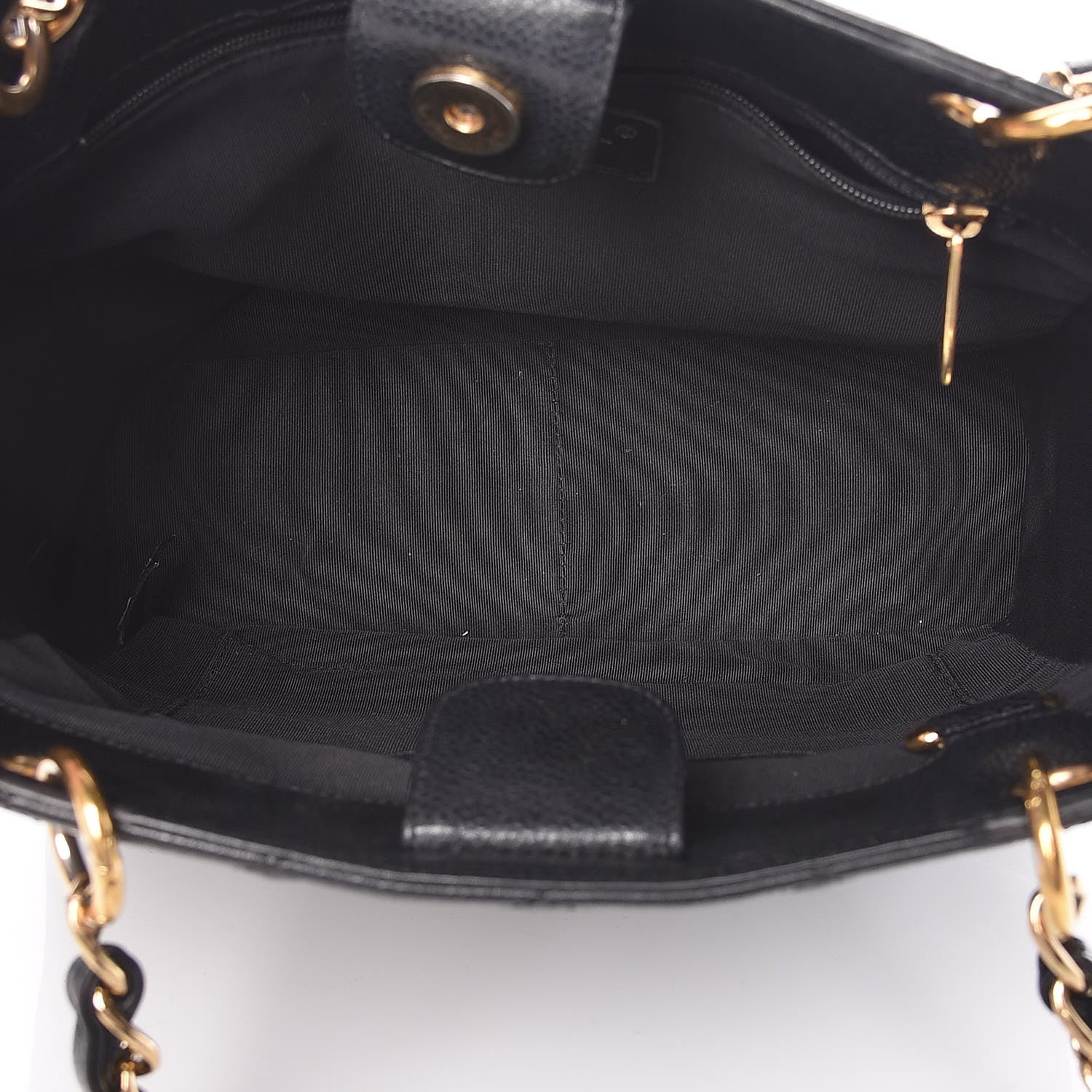 Chanel Caviar Quilted Petit Shopping Tote PST Black 7 of 14