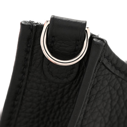 Hermes Taurillon Clemence Evelyne TPM Black 29 of 34