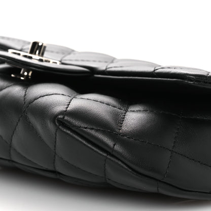 Chanel Calfskin Quilted CC Uniform Flap Belt Bag Black 11 of 14