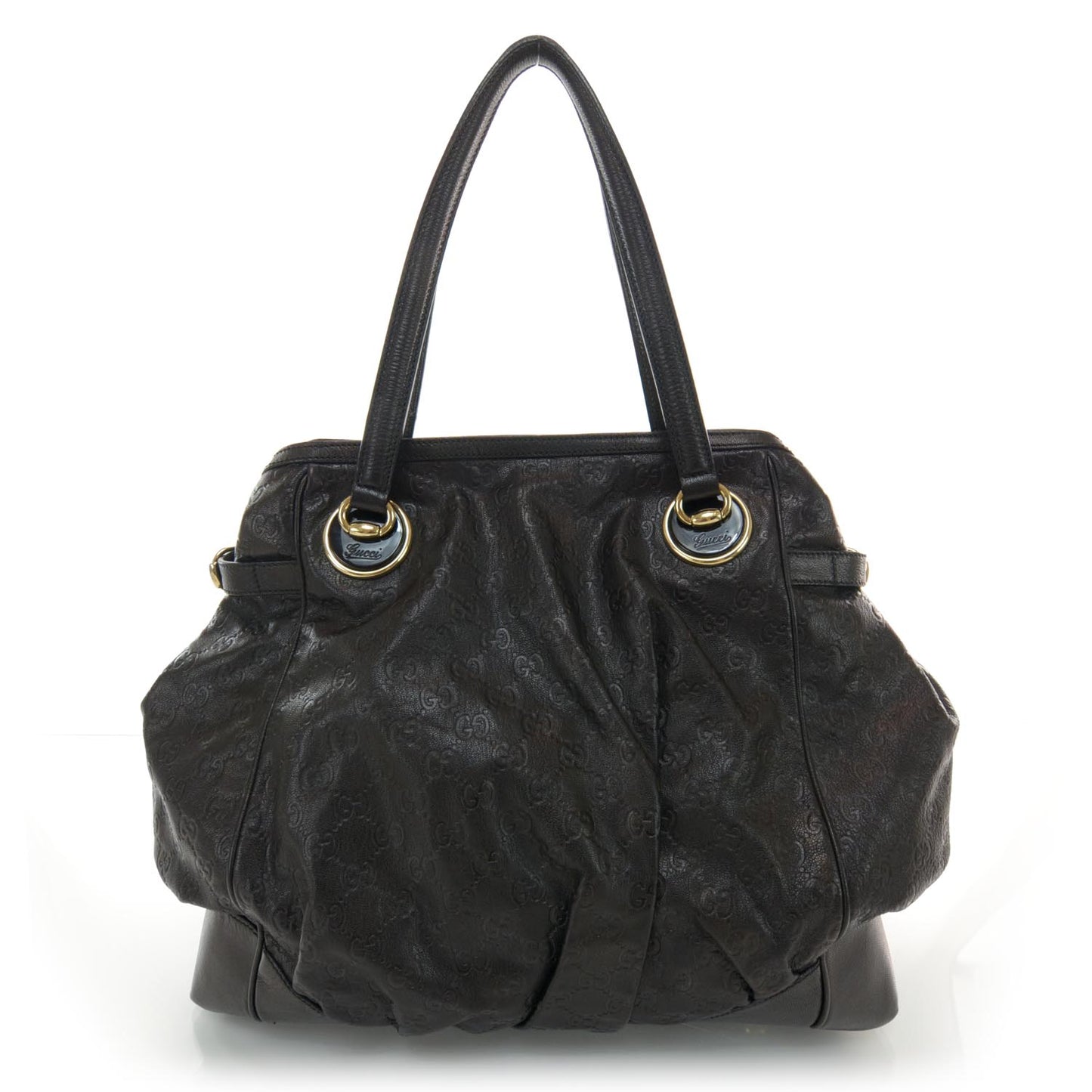 Guccissima Full Moon Tote Black