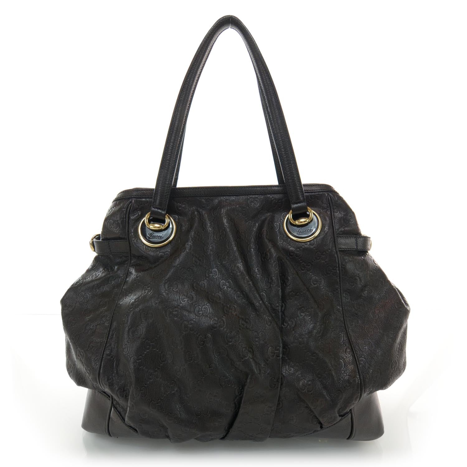 Gucci Guccissima Full Moon Tote Black 1 of 7