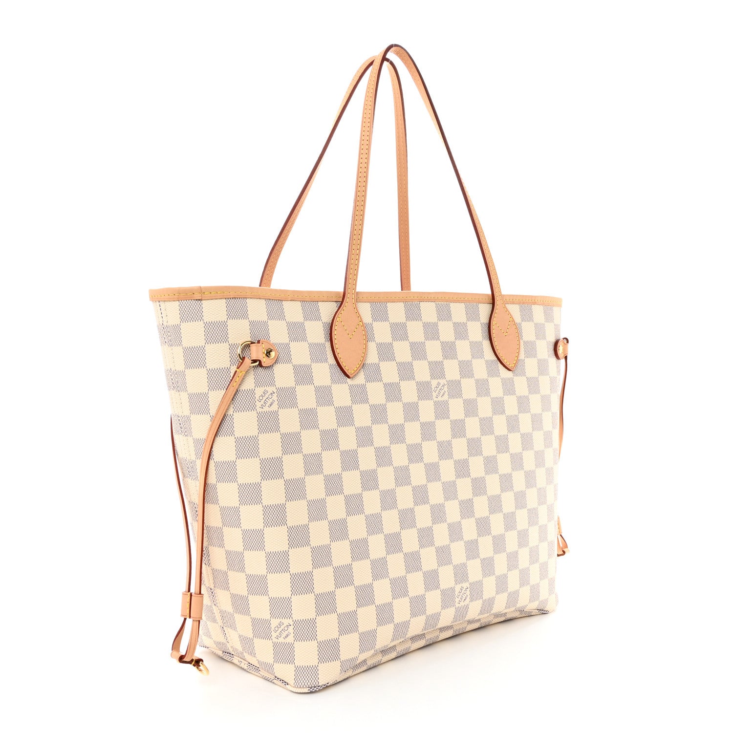 Louis Vuitton Damier Azur Neo Neverfull MM Rose Ballerine 4 of 10