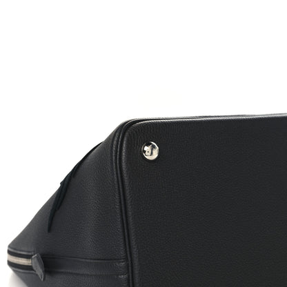 Hermes Togo Tufting Chimeres Dragon 1923 Bolide 45 Black Bleu Lin 11 of 13