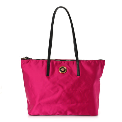 Versace Nylon Medusa Tote Flamingo Black 1 of 9