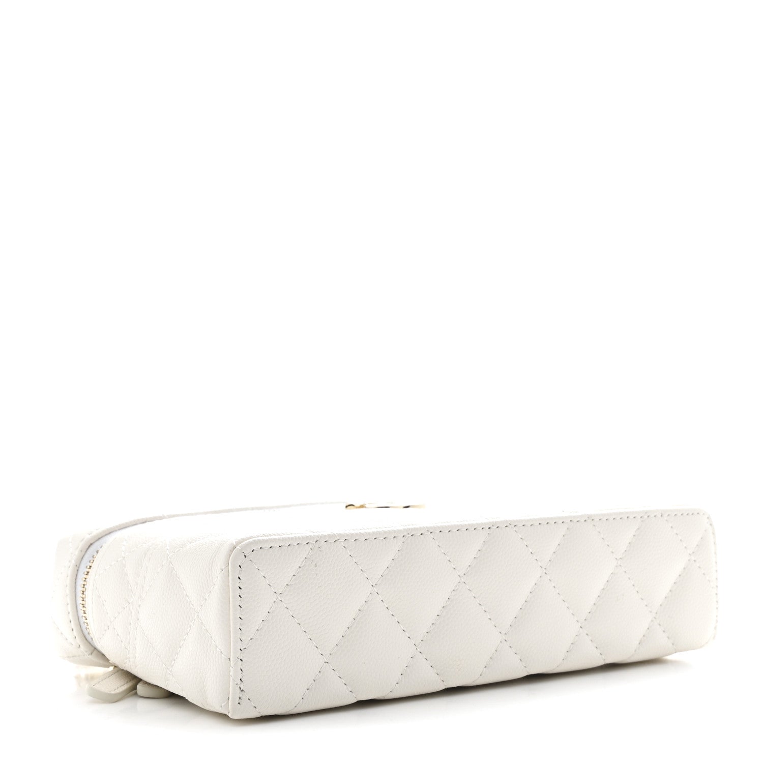 Chanel Caviar Quilted Trendy Handle Slim Vanity White 4 of 11