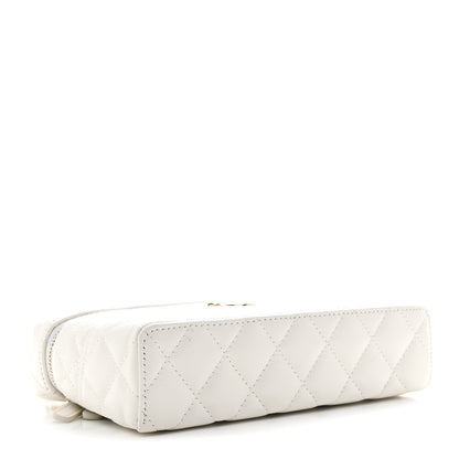 Chanel Caviar Quilted Trendy Handle Slim Vanity White 4 of 11