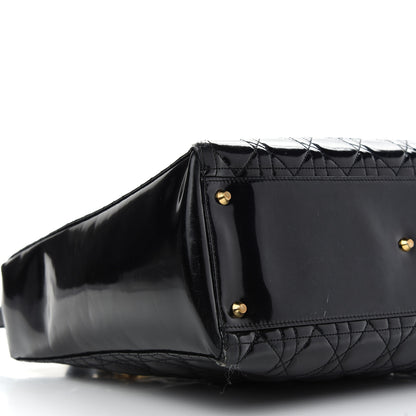 Christian Dior Patent Cannage Large Lady Dior Black 8 of 13