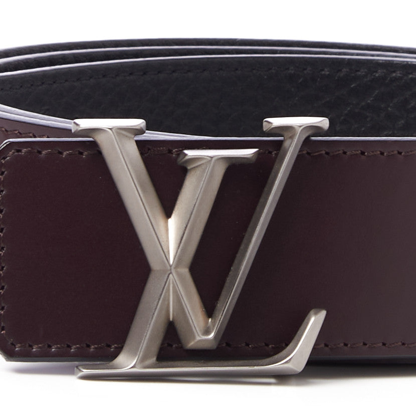 Calfskin 40mm LV Pyramide Reversible Belt 90 36 Black