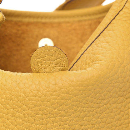Hermes Taurillon Clemence Evelyne TPM Jaune Ambre 7 of 10
