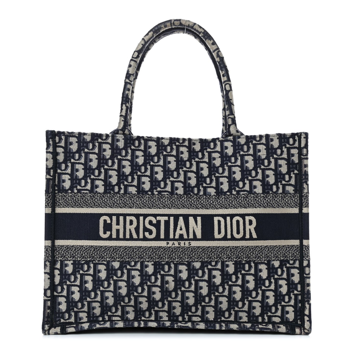 Oblique Medium Book Tote Blue Multicolor