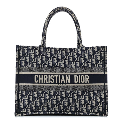 Christian Dior Oblique Medium Book Tote Blue Multicolor 1 of 9