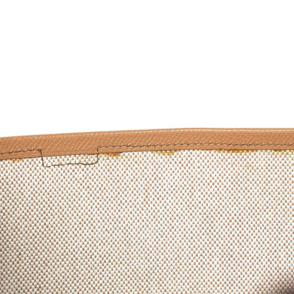 Hermes Courchevel Jige GM Clutch Gold 6 of 8