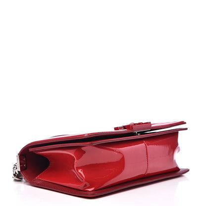Chanel Patent Calfskin Quilted Medium Plexiglass Boy Flap Red 4 of 17