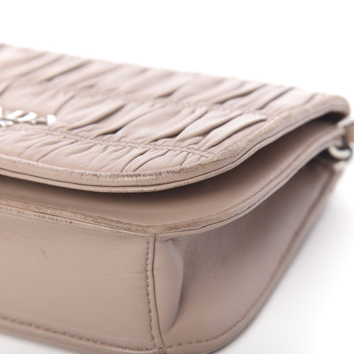 Nappa Gaufre Flap Cipria