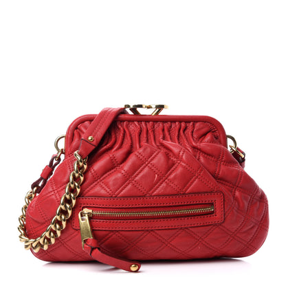 Marc Jacobs Calfskin Quilted Little Stam Red 1 of 10