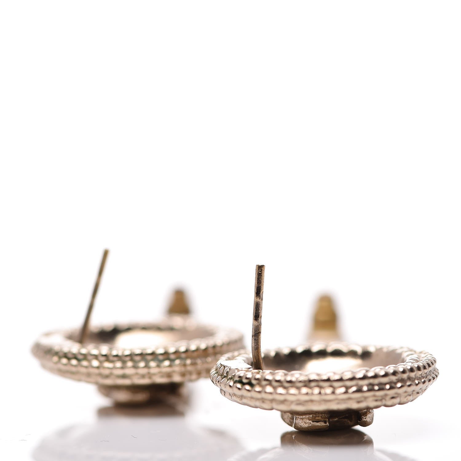 Chanel Medallion CC Earrings Gold 4 of 5
