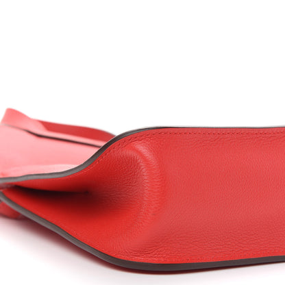 Hermes Evercolor Halzan 25 Rouge De Coeur 8 of 9